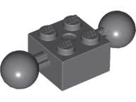 LEGO onderdeel Technic, Brick Modified 2 x 2 with 2 Ball Joints 57908