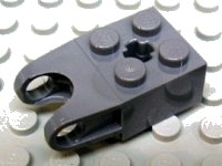 LEGO onderdeel Technic, Brick Modified 2 x 2 with Ball Socket and Axle Hole - Angled Forks with Round Ends and Open Sides 57910