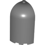 LEGO part Panel 3 x 3 x 6 Corner Convex with Curved Top 6059