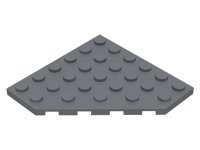 LEGO part Wedge Plate 6 x 6 Cut Corner 6106