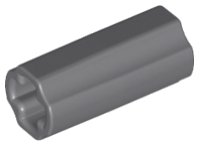 LEGO part Technic Axle Connector Smooth [with x Hole + Orientation] 59443