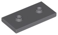 LEGO part Plate, Modified 2 x 4 with 2 Studs (Double Jumper) 65509