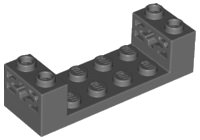 LEGO part Technic, Brick 2 x 6 x 1 1/3 with Axle Holes and Bottom Pins 65635