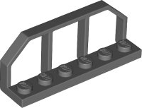 LEGO part Plate, Modified 1 x 6 with Train Wagon End 6583