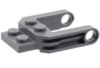 LEGO part Vehicle, Base 2 x 2 x 2/3 Wheel Fork with 2 Arms and Pin Holes 77598