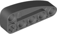 Technic, Liftarm, Modified L-Shape Quarter Ellipse Thick 2 x 5, LEGO part number 80286