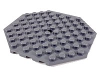 LEGO onderdeel Plate, Modified 10 x 10 Octagonal with Hole 89523