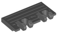 LEGO part Hinge Train Gate 2 x 4 Locking Dual 2 Fingers without Rear Reinforcements 92092