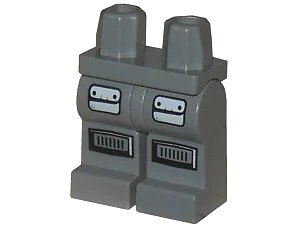 LEGO onderdeel Hips and Legs with Space Police 3 Pockets Pattern (970c00pb0045)