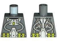 LEGO part Torso Atlantis Diver Two Hoses Pattern 973pb0615