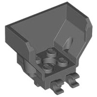 LEGO part Cockpit 4 x 2 x 3 with Pin Hole and 2 Clips 98876