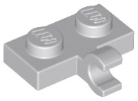 LEGO part Plate, Modified 1 x 2 with Clip on Side (Horizontal Grip) 11476