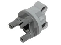 LEGO onderdeel Technic, Steering Axle with 2 Pin Holes with Dark Bluish Gray Wheel Hub 3 Pins Round (11950 / 92909) 11950c01