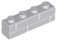 LEGO part Mattone, Modificato 1 x 4 con Profilo Muratura 15533