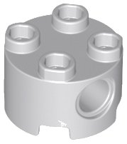 LEGO part Brick Round 2 x 2, Pin Holes 17485