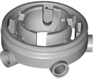 LEGO onderdeel Technic Turntable / Swashplate 5 x 5 Top with 5 Pin Holes (1936)