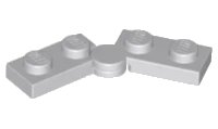 Scharnier-Platte 1 x 4 Drehbar (2429 / 2430) in hellblaugrau, LEGO Teilenummer 2429c01