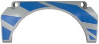 LEGO part Technic, Panel Car Mudguard Arched #32 11 x 2 x 5 Straight Top with Blue Racing Stripes Pattern Model Right Side 2509pb01R