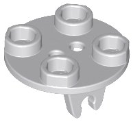 LEGO part Platte, Rund 2 x 2 Dünn mit Radhalter 2655