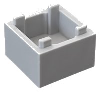 LEGO part Contenedor, Caja 2 x 2 x 1 - Apertura Superior con Fondo Interior Elevado 2821