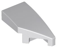 LEGO part Brick Wedged, Curved 2 x 1 with Stud Notch Right 29119