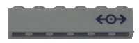 LEGO part Brick 1 x 6 with Train Logo Dark Blue Pattern Right (Sticker) - Set 60197 3009pb209r