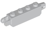 LEGO part Charnière Brique 1 x 4 Verrouillage avec 1 Doigt Vertical Bout et 2 Doigts Vertical Bout, 9 Dents 30387