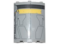 LEGO part Cylinder Quarter 4 x 4 x 6 with SW Droid Escape Pod Pattern 2 (Sticker) - Set 75136 30562pb041