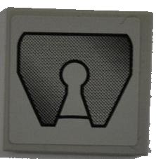 LEGO part Tile 2 x 2 with Truck Fifth-Wheel Coupling Pattern (Sticker) - Set 8199 (3068pb0441)