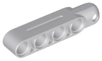 LEGO part Technic, Brazo de Dirección 5 x 1 con Zócalo de Bola de Remolque Redondeado, Achaflanado (Tipo 2) 31794