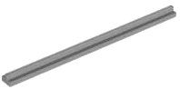 LEGO onderdeel Train, Track Plain Rail Straight (no slots, no notches on end) 3228c