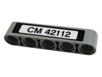 LEGO part Technic, Liftarm Thick 1 x 5 with 'CM 42112' Pattern (Sticker) - Set 42112 32316pb059