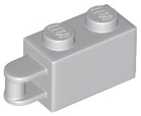 LEGO part Brick Special 1 x 2 with Vertical Closed Handle on Edge 34816