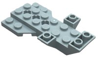 LEGO onderdeel Voertuig, Basis 4 x 7 x 1 Driedubbel Omgekeerde Schuin met Wigplaat en 3 As Gaten 3536