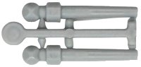 Minifigure, Utensil Wand, 2 on Sprue en gris azulado claro, número de pieza LEGO 36752