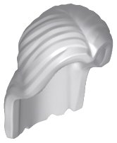 LEGO onderdeel Minifigure, Hair Long, Parted in Center 36806