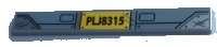 LEGO part Tile 1 x 8 with 'PLJ8315', Silver Scratches and Headlights Pattern (Sticker) - Set 75933 4162pb234
