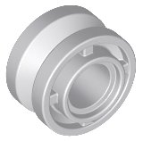 LEGO onderdeel Wheel 11mm D. x 8mm with Center Groove 42610