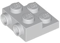 LEGO part Plate, Modified 2 x 2 x 2/3 with 2 Studs on Side - Hollow Bottom Tube 4304