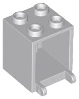Container, Box 2 x 2 x 2 en gris bleuté clair, numéro de pièce LEGO 4345