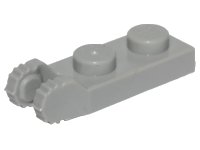 Hinge Plate 1 x 2 Locking with 2 Fingers on End (Undetermined Type) en gris bleuté clair, numéro de pièce LEGO 44302