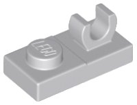 LEGO part Plate, Modified 1 x 2 with Open O Clip on Top 44861