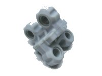 LEGO part Technic, Spike Connector Flexible with Four Holes Perpendicular 45574