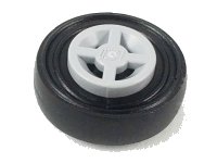 LEGO part Wheel 8mm D. x 6mm with Black Tire 14mm D. x 4mm Smooth Small Single (4624 / 3139) 4624c01