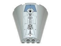 LEGO part Cone Half 8 x 4 x 6 with SW Escape Pod Pattern (Sticker) - Set 9490 47543pb06