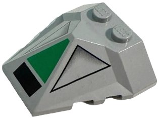 LEGO part Wedge 4 x 4 x 1 1/3 Pyramid Center with SW Clone Walker Pattern (47757pb02)