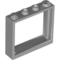 LEGO part Window 1 x 4 x 3 - No Shutter Tabs 60594
