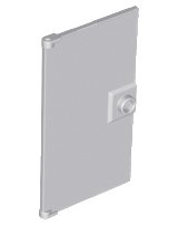 Porta 1 x 4 x 6 con Bottone Maniglia in grigio bluastro chiaro, numero pezzo LEGO 60616