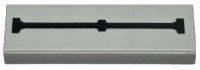 LEGO part Tile 1 x 3 with Black Line with 3 Parallel Notches Pattern (Castle Arrowslit) 63864pb223