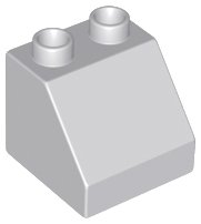 LEGO onderdeel Duplo, Brick 2 x 2 x 1 1/2 Slope 45 6474